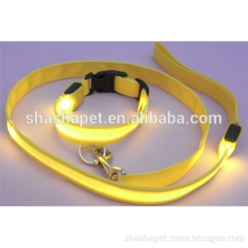 Fluorescent webbing in Led dog leash with Electric collar for dogs price